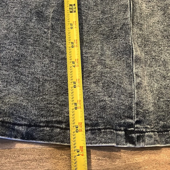 Denim Lace Front Mini Dress - Picture 10 of 12